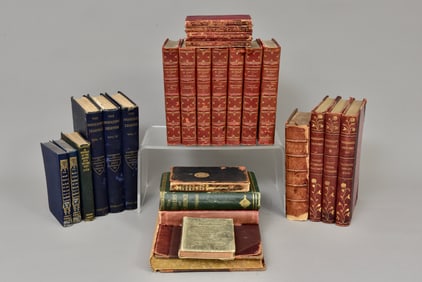 Collection of Antique Leather Bound Books