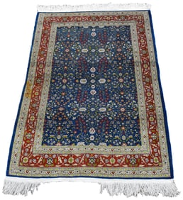 Hand Knotted Silk Hereke Area Rug