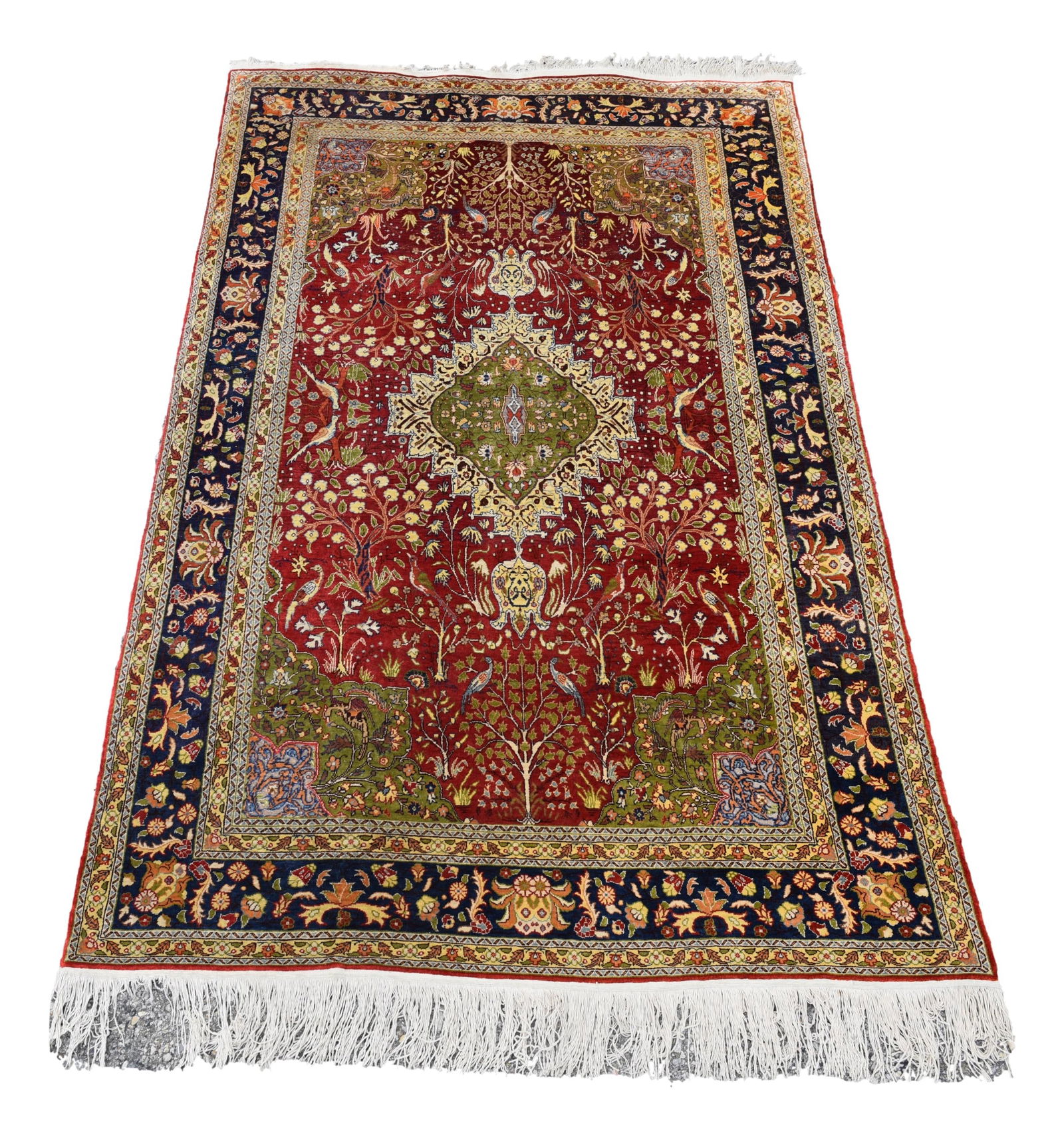 Kashmir Silk Hand Knotted Area Rug (1 of 10)