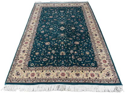 Hand Woven Wool Area Rug From Pakistan: Dimensions: 9’ 6&rdquo; x 6’ 1&rdquo; Town Auction House & Gallery also offers local delivery to Manhattan, Connecticut and Westchester for most items excluding large furniture. For a price quote