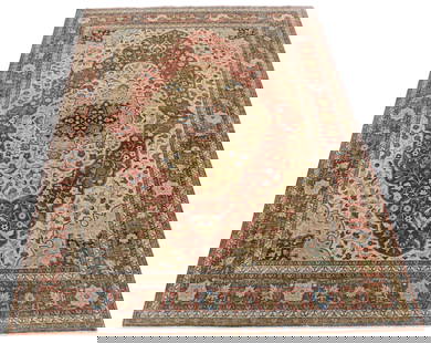 Tabriz Hand Knotted Area Rug: Dimensions: 12’ x 9’ Town Auction House & Gallery also offers local delivery to Manhattan, Connecticut and Westchester for most items excluding large furniture. For a price quote on delivery, plea