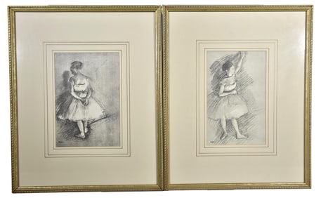 Pair of Framed Degas Ballerina Prints