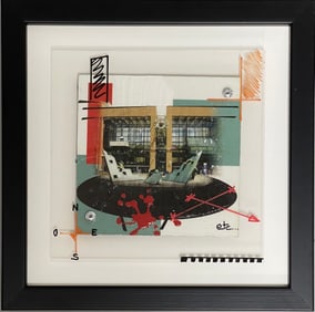 Signed Mixed Media Art Titled “Gare Part-Dieu”
