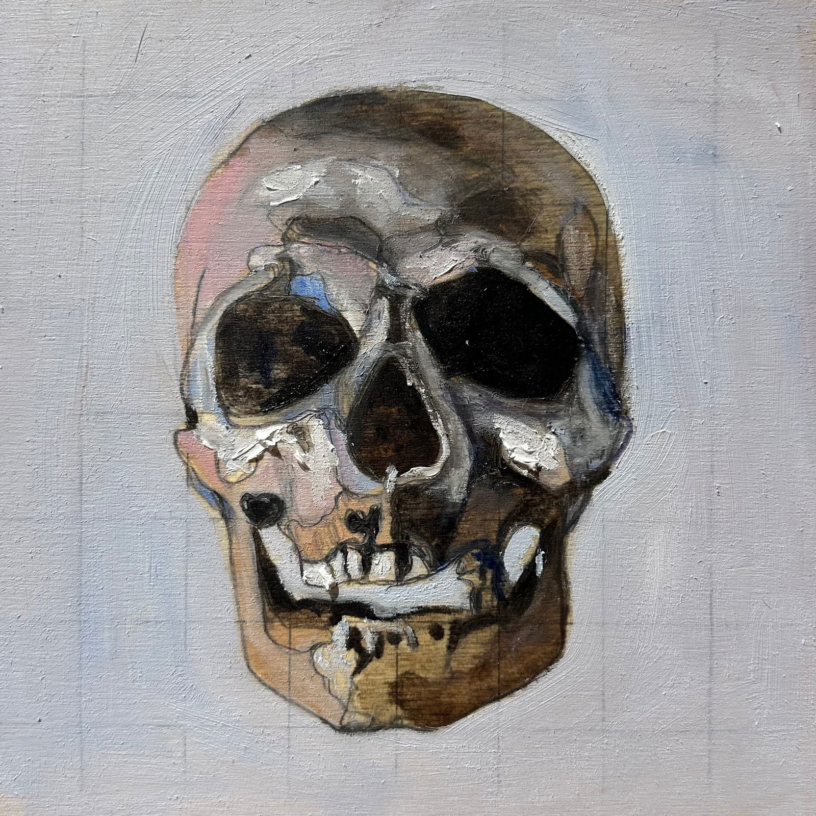 Original oil painting by Benjamin Parks, Skull Figure No. 2 (1 of 1)