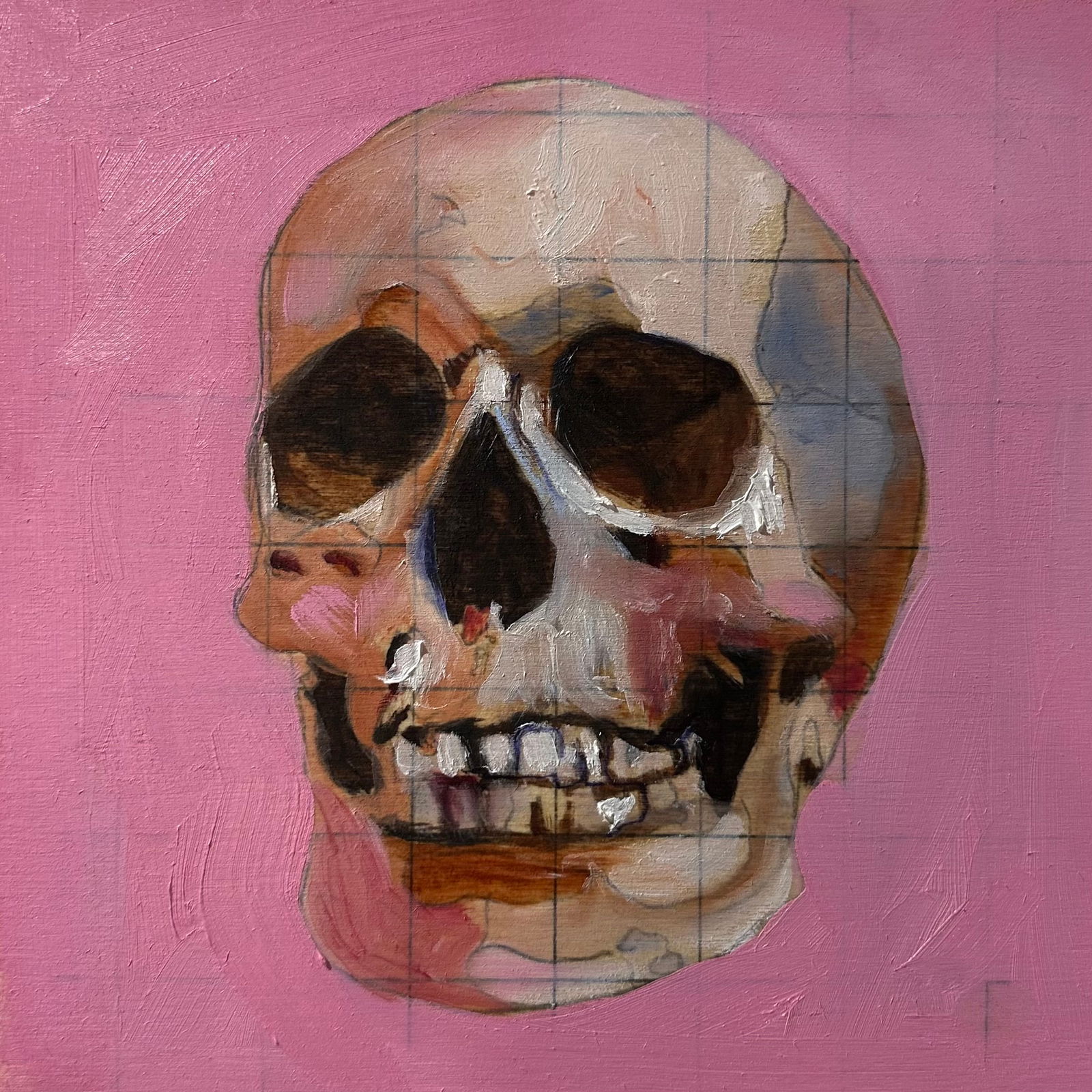 Original oil painting by Benjamin Parks, Skull Figure No. 5 (1 of 1)