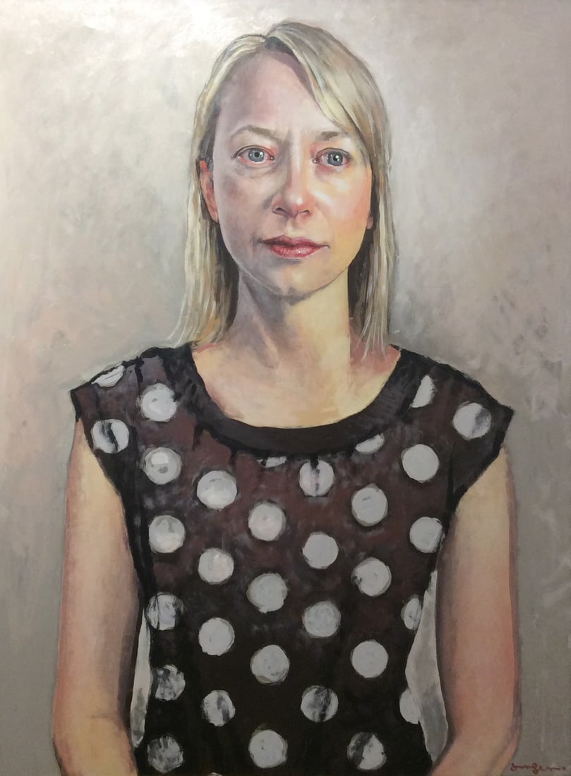 Original oil and wax painting by Joel Sager. Portrait No. 1. (1 of 1)