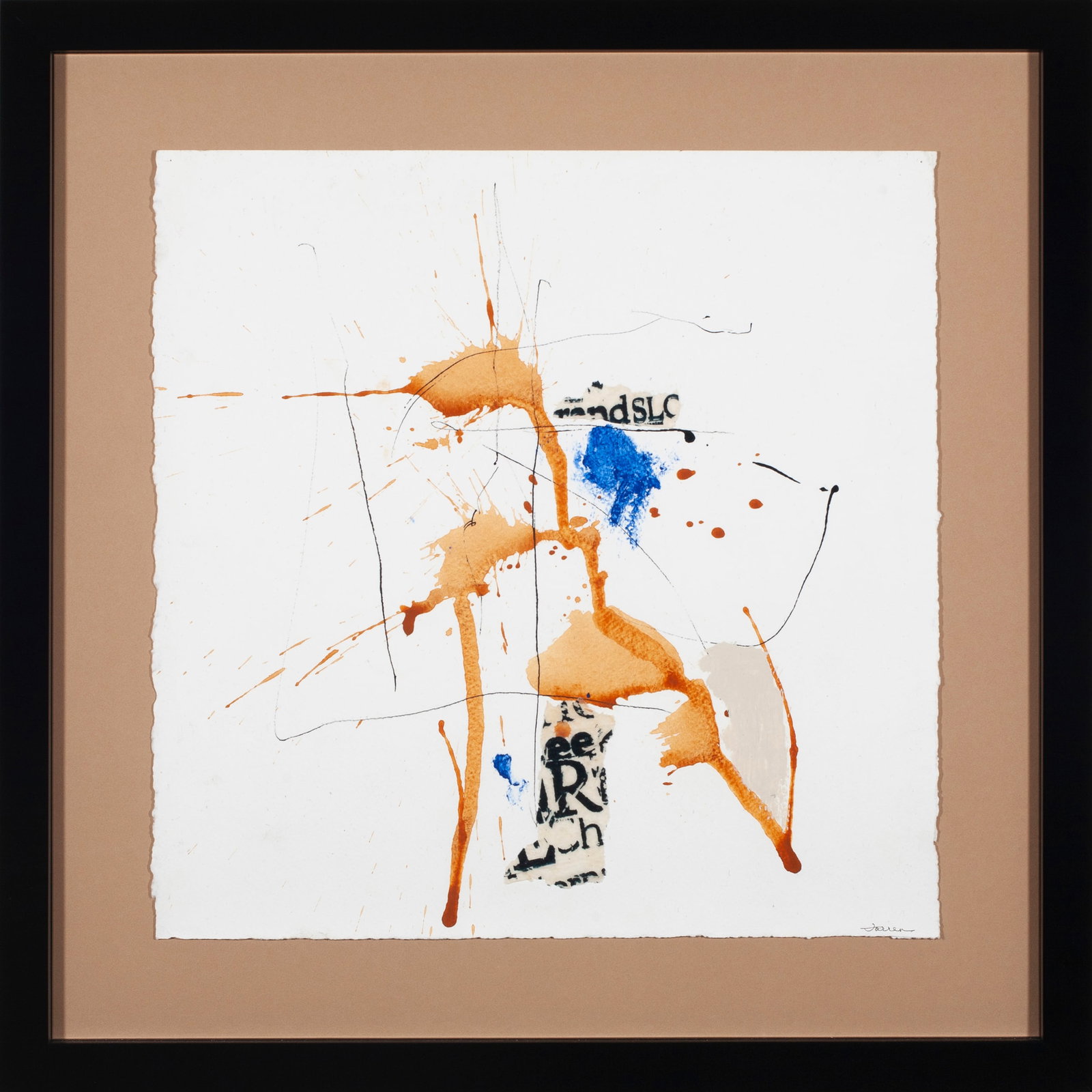 Original mixed media piece by Suzy Farren, The Summer of 2020.: Original mixed media piece by Suzy Farren, The Summer of 2020. Suzy Farren was raised in the New Jersey countryside and in New York City, before moving to St. Louis in 1979. She spent her first career