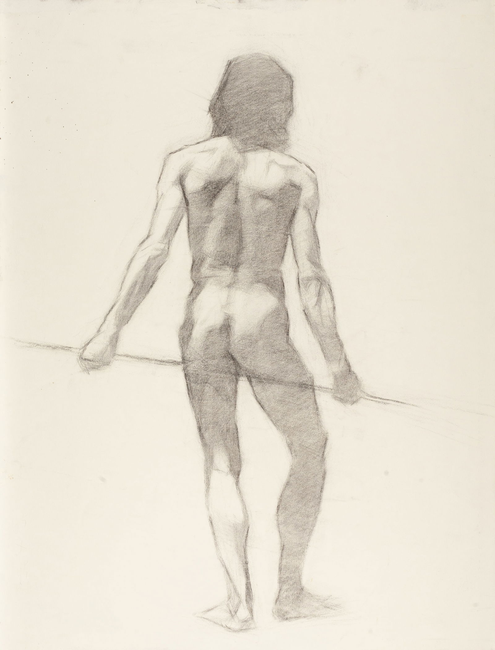 Original graphite drawing by Jessic Keiser, Figure Study No. 3. (1 of 2)