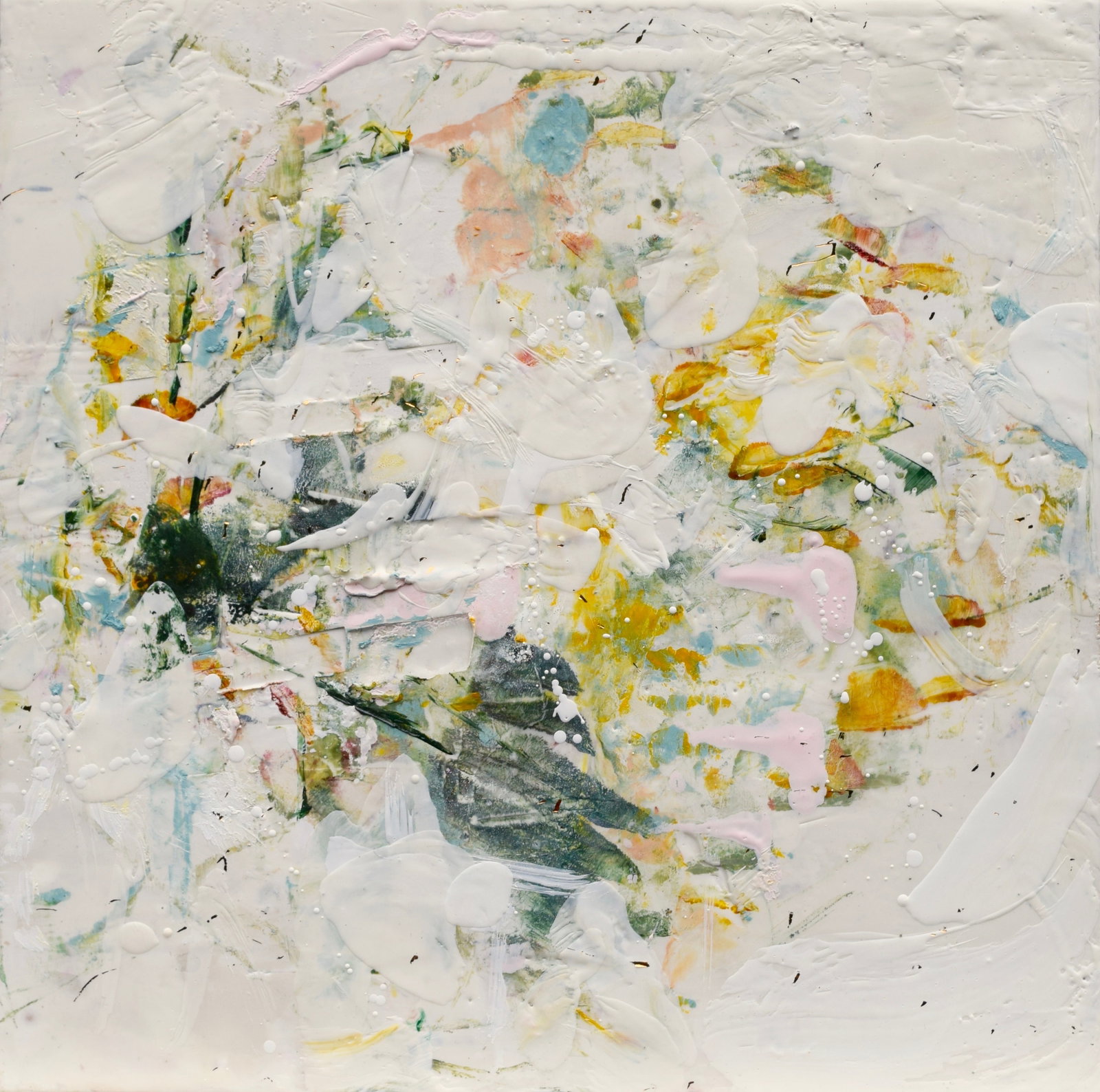 Original encaustic painting on panel by Sali Swalla, Somehow.: Original encaustic painting on panel by Sali Swalla, Somehow. Born in Hawaii to a Japanese mother and a military aviator father, Sali Swalla’s early years were spent living in various US States, as 