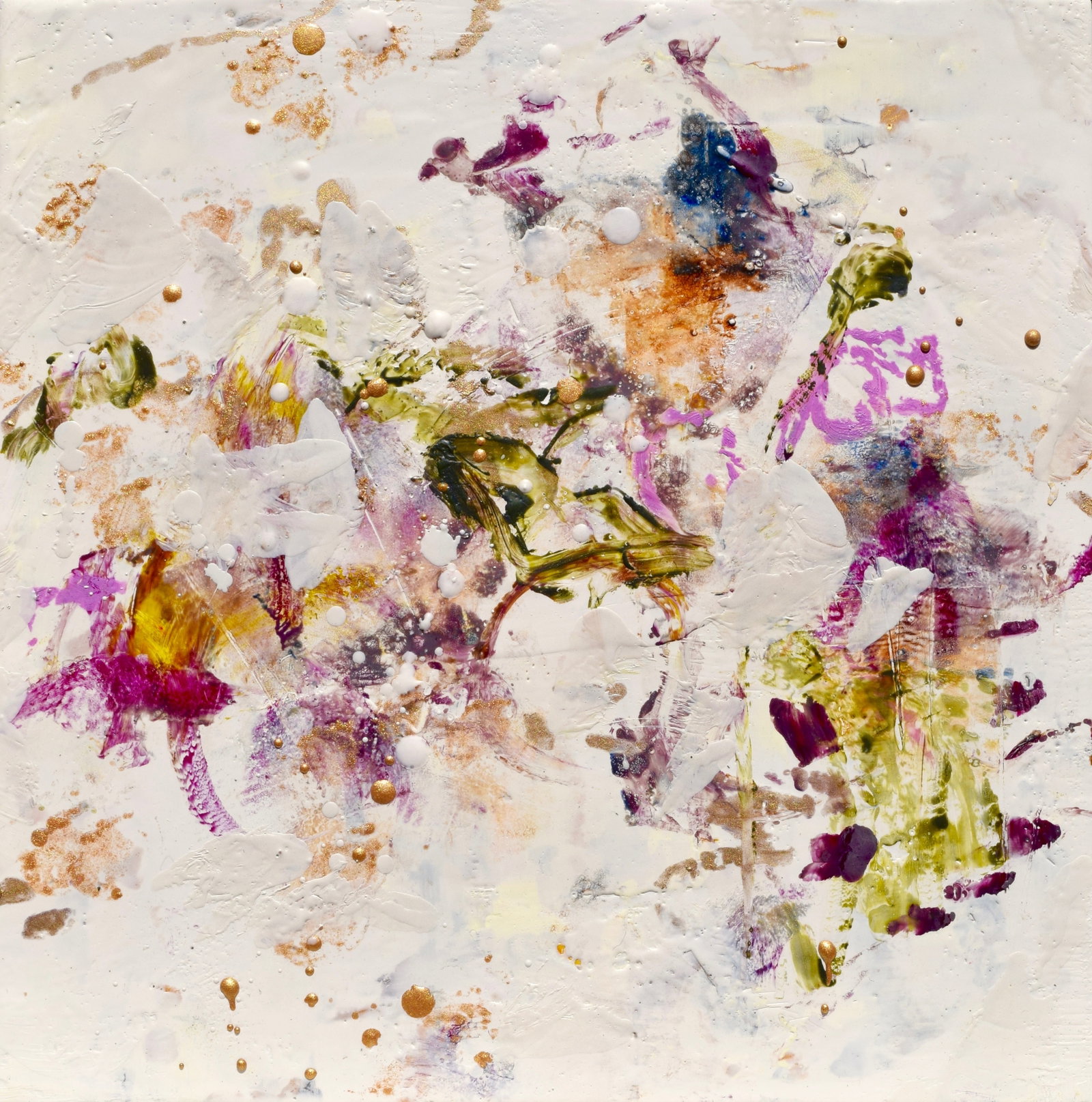 Original encaustic painting on panel by Sali Swalla, Songs of You.: Original encaustic painting on panel by Sali Swalla, Songs of You. Born in Hawaii to a Japanese mother and a military aviator father, Sali Swalla’s early years were spent living in various US States