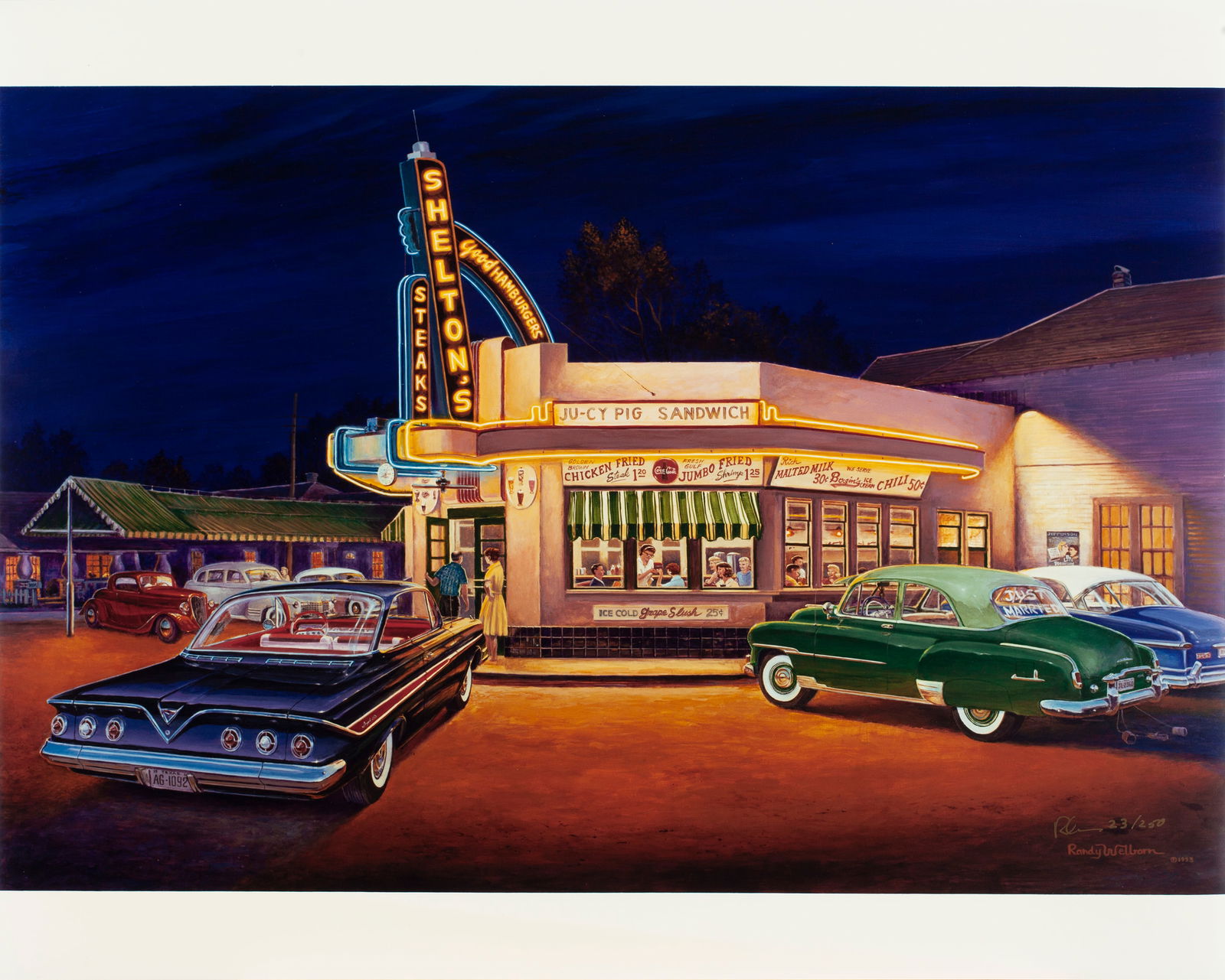 Limited edition lithograph (23/250) by Randy Welborn, Just Married. (Umframed) (1 of 1)