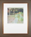 Single edition serigraph by Lenor Fini (1907-1996), Gossip. ed of 175. Signed lower left recto.
