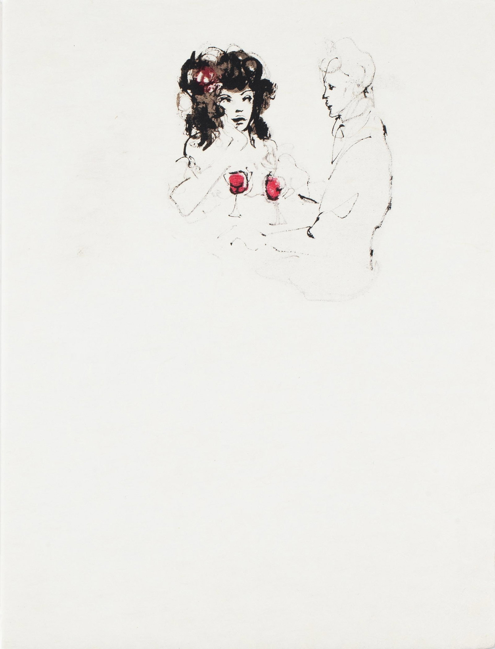 Leonor Fini, 12b, 1969, Lithograph on Japan paper, Edition B/165 (1 of 2)