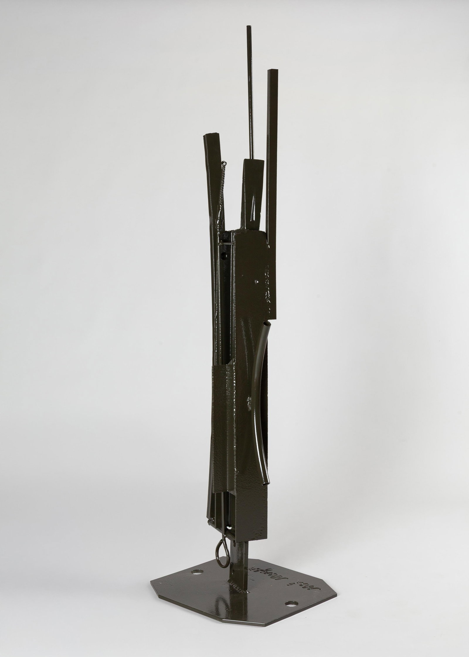 Brother Mel Meyer, Untitled (3), 20th Century, Original sculpture in painted steel, Signed: Brother Mel Meyer (American, 1928-2013) was a sculptor and educator associated with the Benedictine community at Conception Abbey in Missouri, where he taught for decades and developed a body of work 
