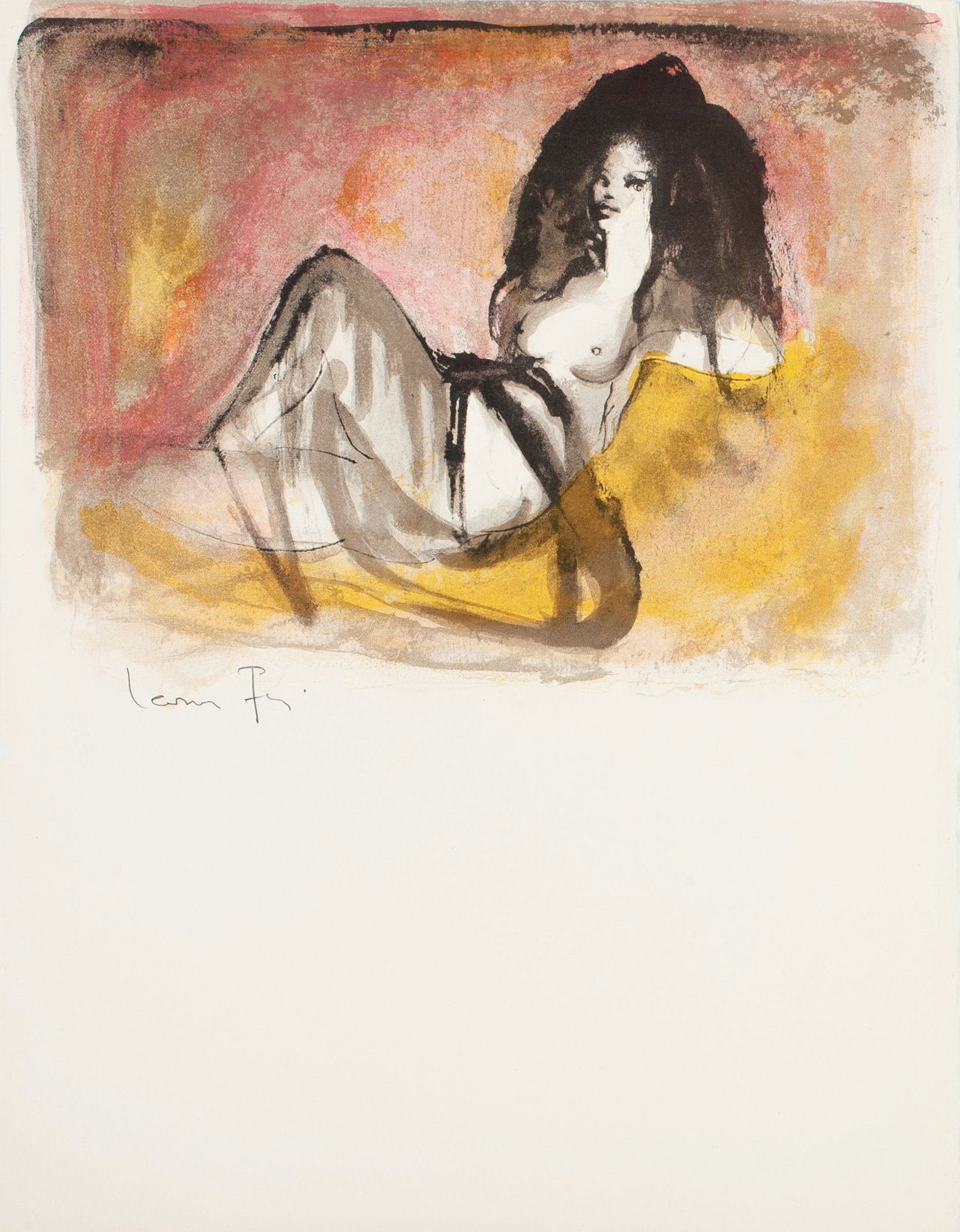Leonor Fini, 1a, 1969, Lithograph on Arches paper, Exemplaire B/165, Signed: Leonor Fini (Argentine-French, 1907–1996) was a movement-defying 20th century artist whose work is held in major museum collections including the Louvre, the Museum of Modern Art, and the Metropolit