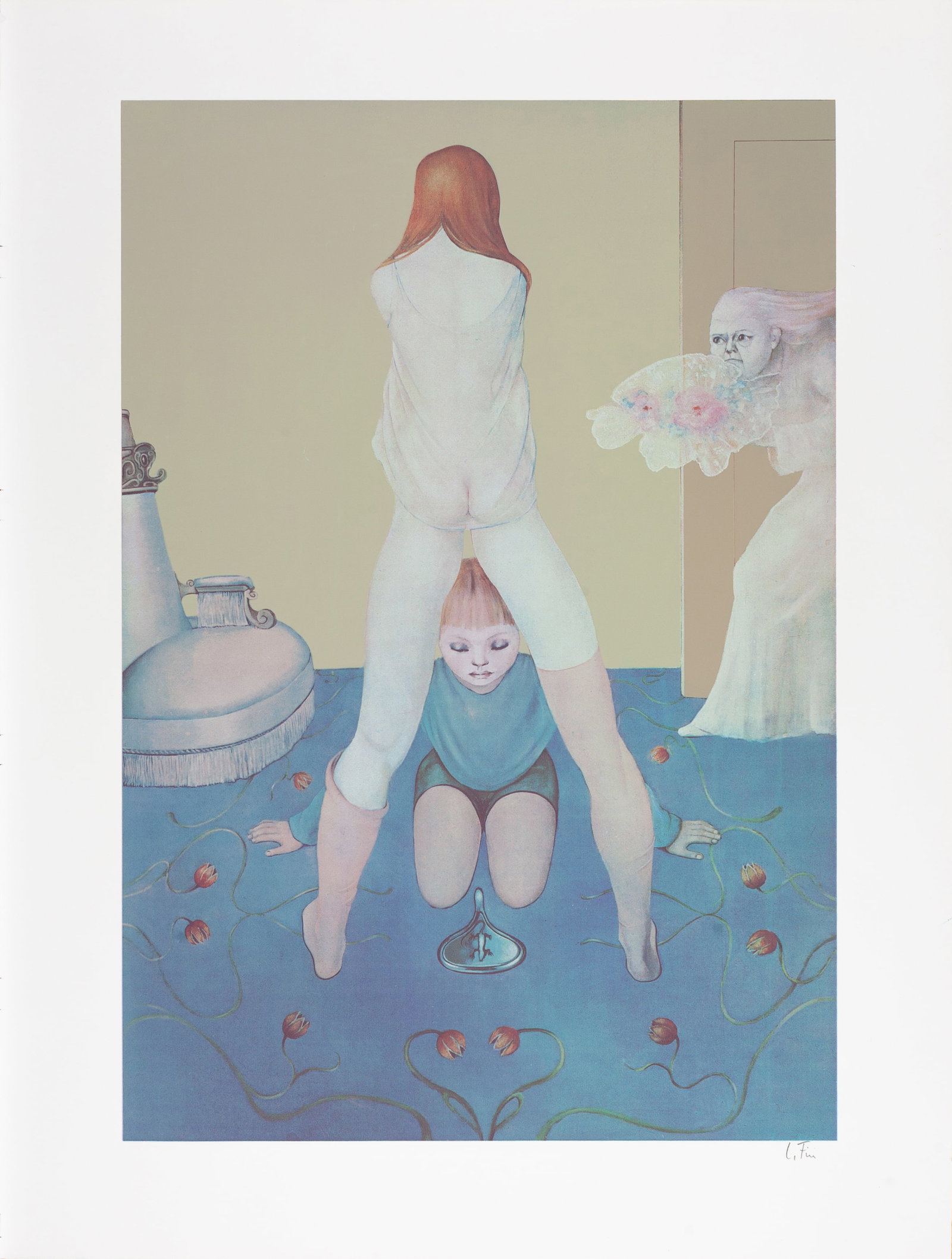 Leonor Fini, Untitled (Mirror), 1976, Serigraph on cotton paper, From the edition of 175, Signed (1 of 3)
