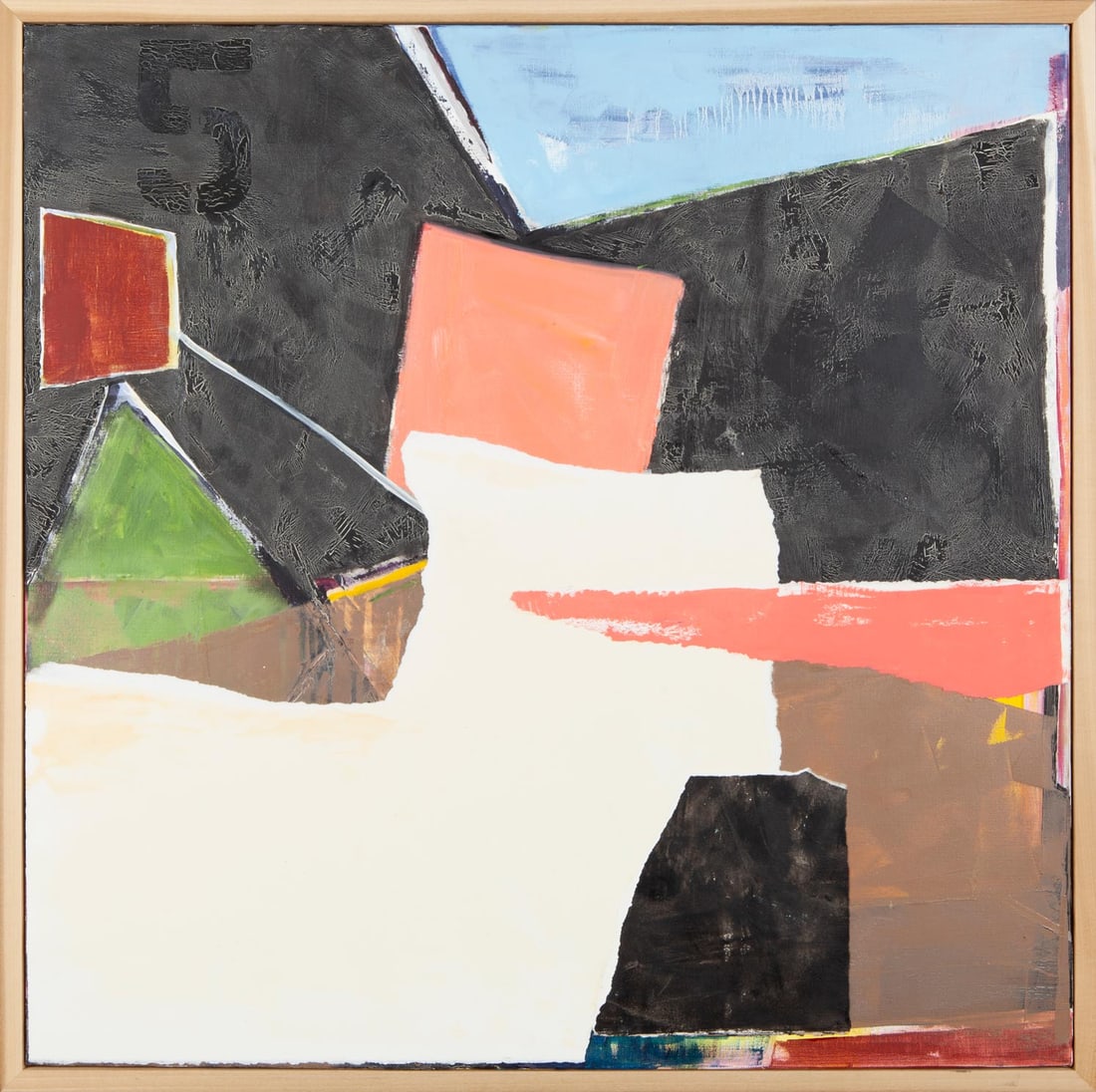 Amy Meyer, Transitions and Thresholds No. 13, 2019, Original oil, cold wax, and mixed media on (1 of 3)