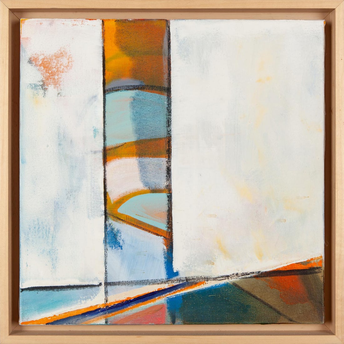 Amy Meyer, Vicinage No. 7, 2018, Original oil on canvas, Signed, Framed: Amy Meyer (American, b.1966) studied at the University of Central Missouri and Columbia College, completing her degree in painting and drawing. Her work is held in private and corporate collections an