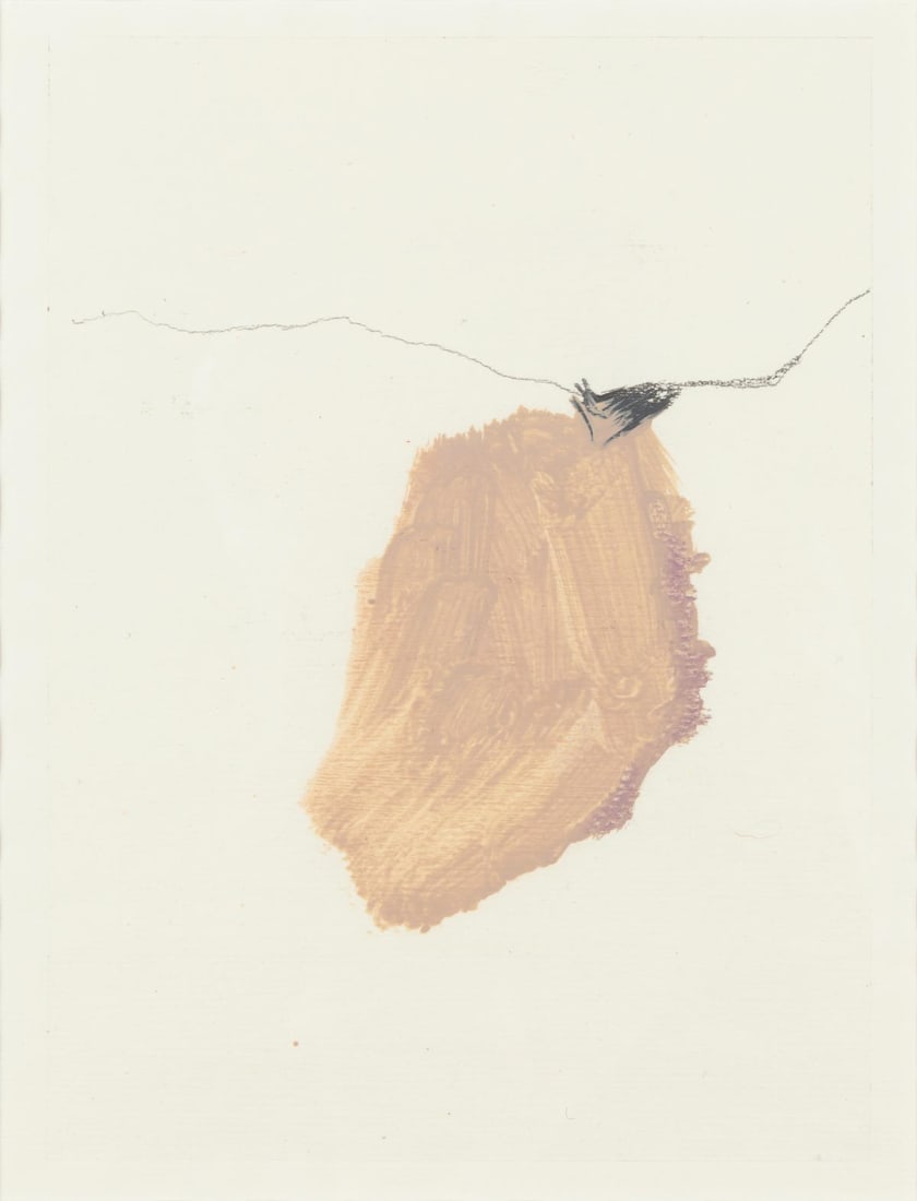 Greta Myers, Misplaced Places No. 27, Original oil, graphite, and acrylic on paper, Framed: Greta Myers (American) is a painter who holds an M.F.A. from the University of Missouri, and whose work spans stylized and abstracted figures and scenes as well as full abstraction. Misplaced Places i