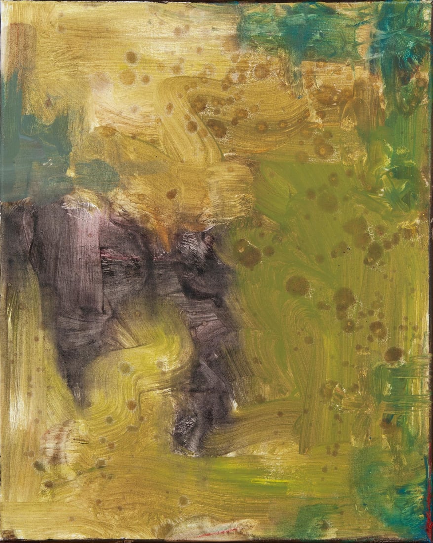 Joel Sager, Broken Garden 000037, 2018, Original oil and wax on canvas, Signed (1 of 4)