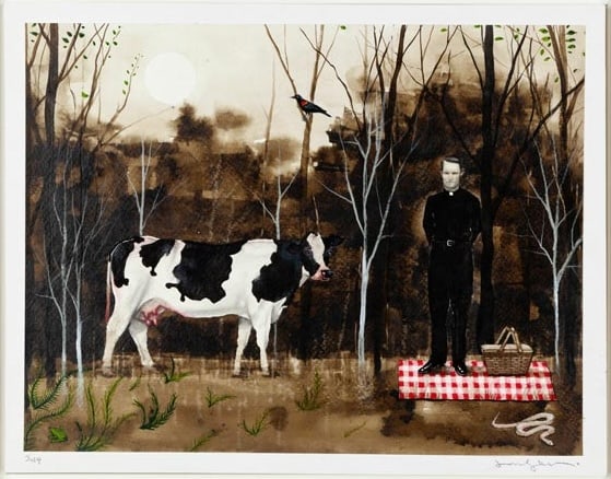 Joel Sager, Missouri No. 3, 2019, Original mixed media on paper, Signed (1 of 4)