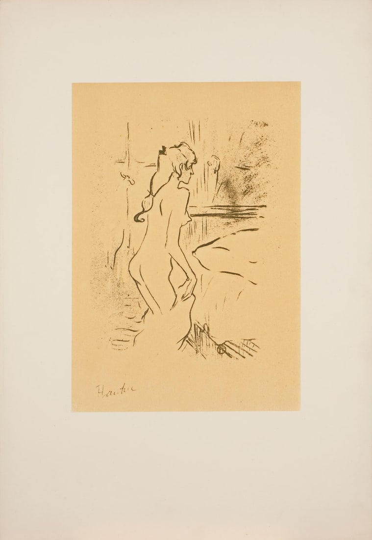 Henri de Toulouse-Lautrec, Etude de femme, 1948, Lithograph on paper, Edition 166/740, Stamped in: Henri de Toulouse-Lautrec (French, 1864-1901) was a prolific painter and illustrator known for his vivid depictions of Parisian nightlife and the characters that populated it. He became renowned for h
