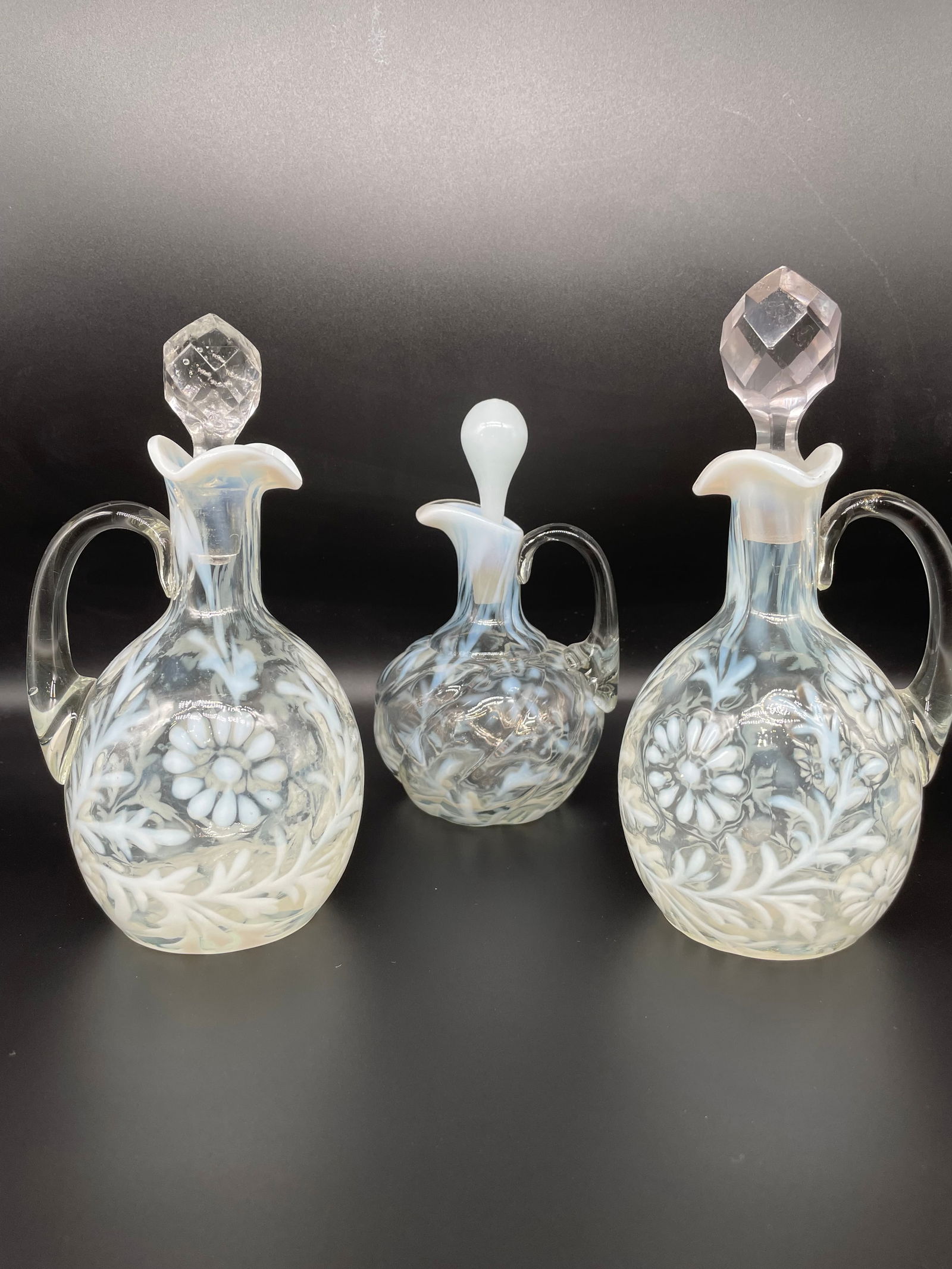 3 Fenton Daisy/Fern Cruets (1 of 10)