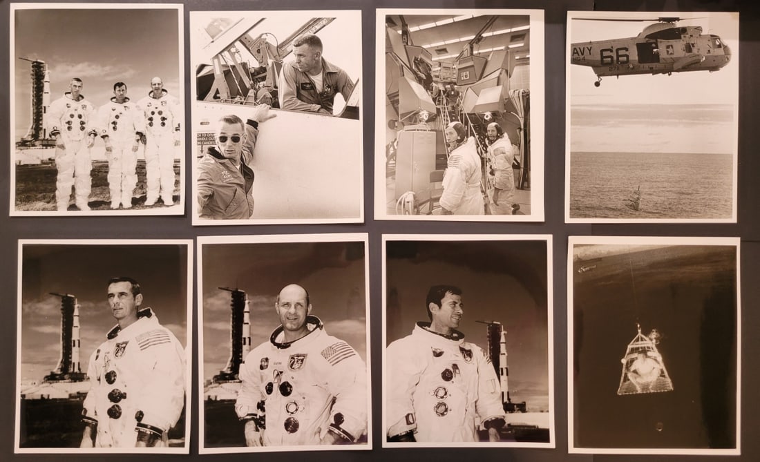 Apollo 10 Astronauts Group of 8 Offical NASA Photographs (1 of 2)