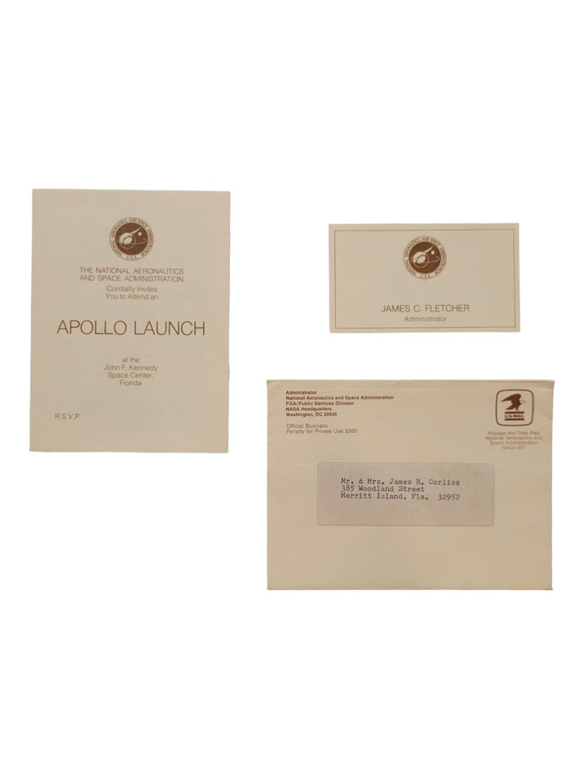 Apollo Launch Invitation  from NASA (1 of 3)