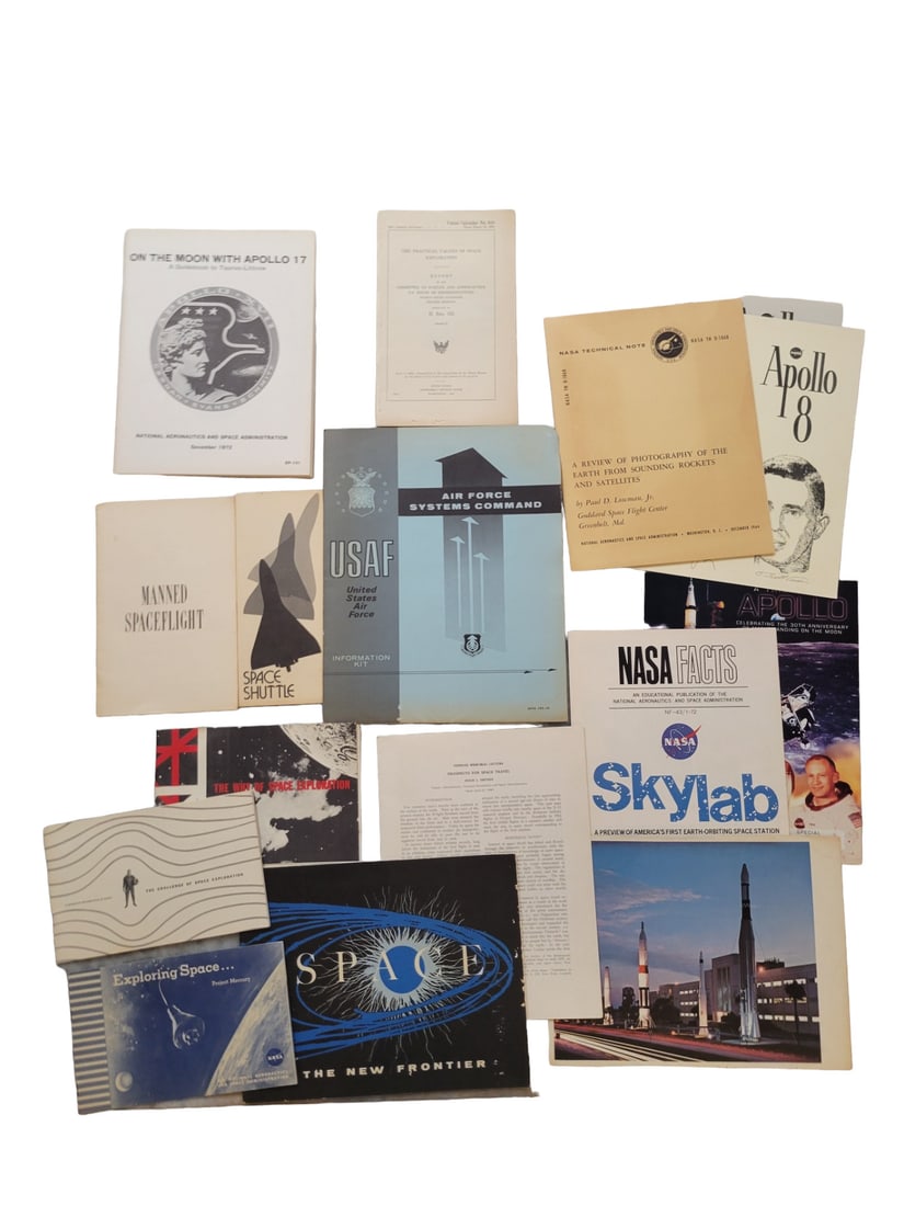 Collection of various Apollo Mission and Manned Space Travel Books (1 of 4)