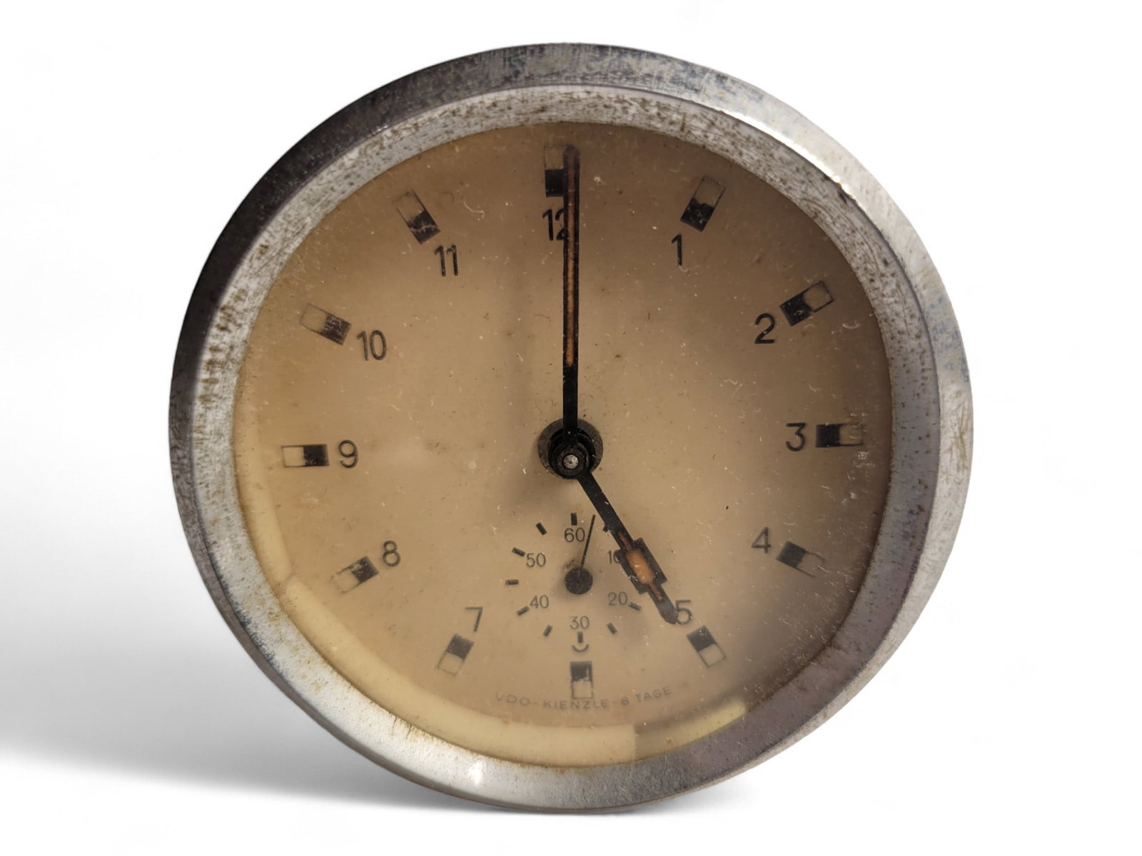 Kienzle 8 Tag car clock '20s, function wasn't checked, diameter 9cm, good condition: Kienzle 8 Tag car clock '20s, function wasn't checked, diameter 9cm, good condition