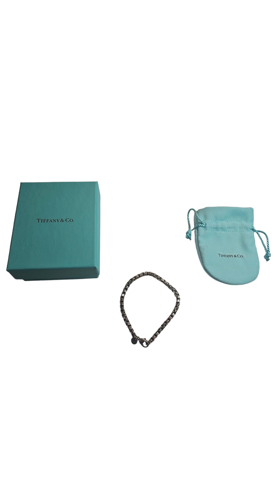 Sterling Tiffany Bracelet: A vintage Tiffany and Co. Venetian link 925 Sterling Silver bracelet. The bracelet is an elegant and classic piece of jewelry that reflects a timeless period of a legendary company. Marked with a 925 