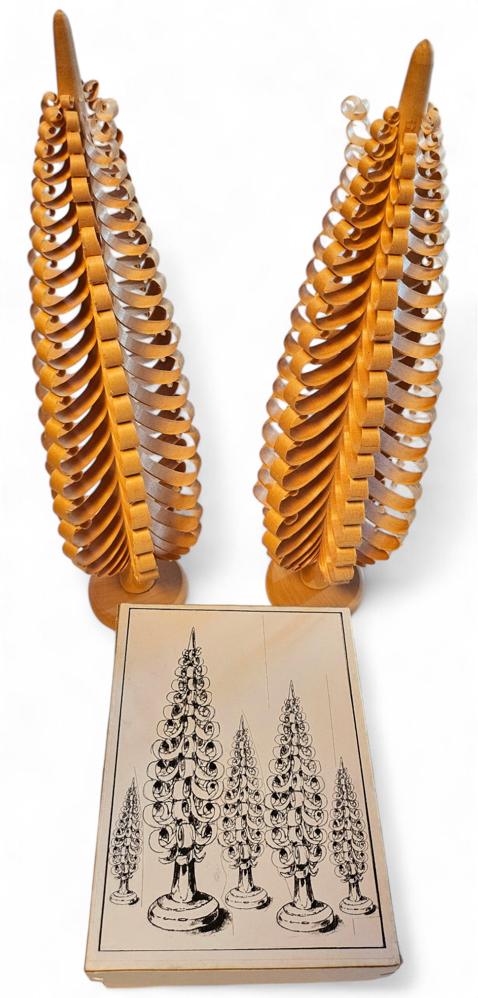 German Spanbaum Erzgebirge Trees: German Spanbaum Erzgebirge Trees Height 16" One tree loop is loose