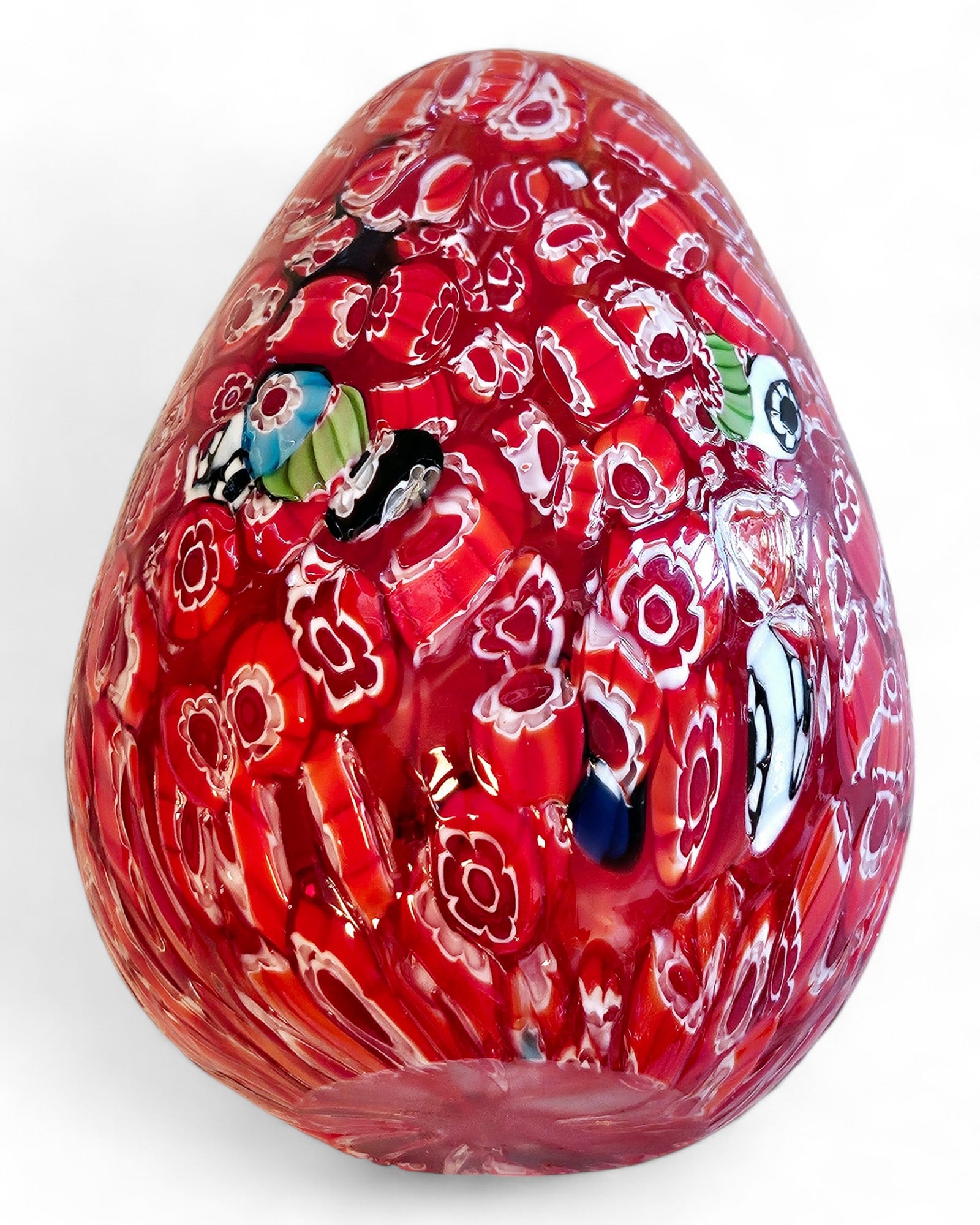 Vintage Murano Millefiori Egg Paperweight (1 of 3)