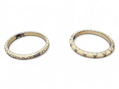 Angelique de Paris Resin Bangles Sterling: Angelique de Pairs Resin Bangles Sterling