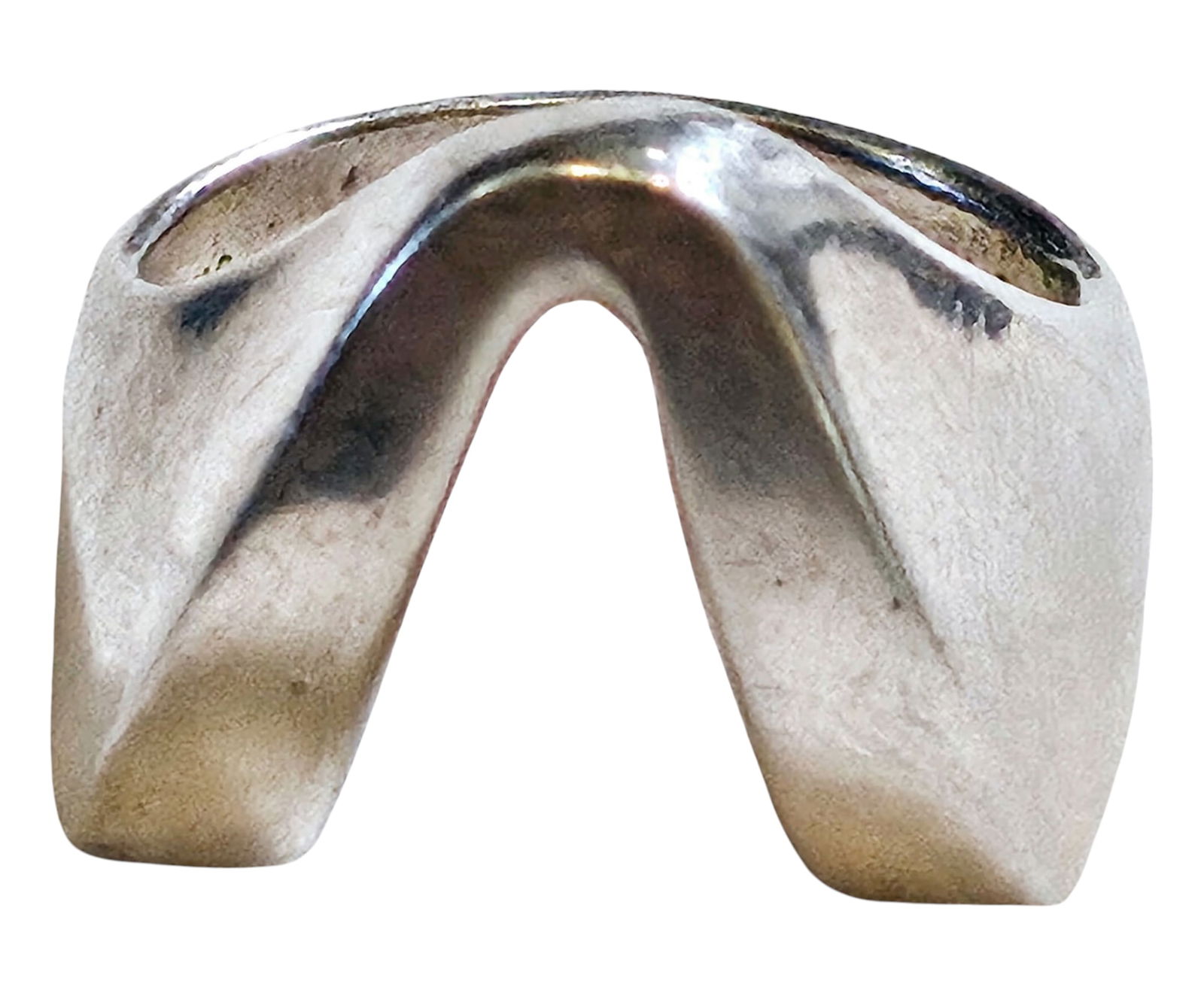 Sterling Silver Modernist Ring 8.5 Grams (1 of 4)