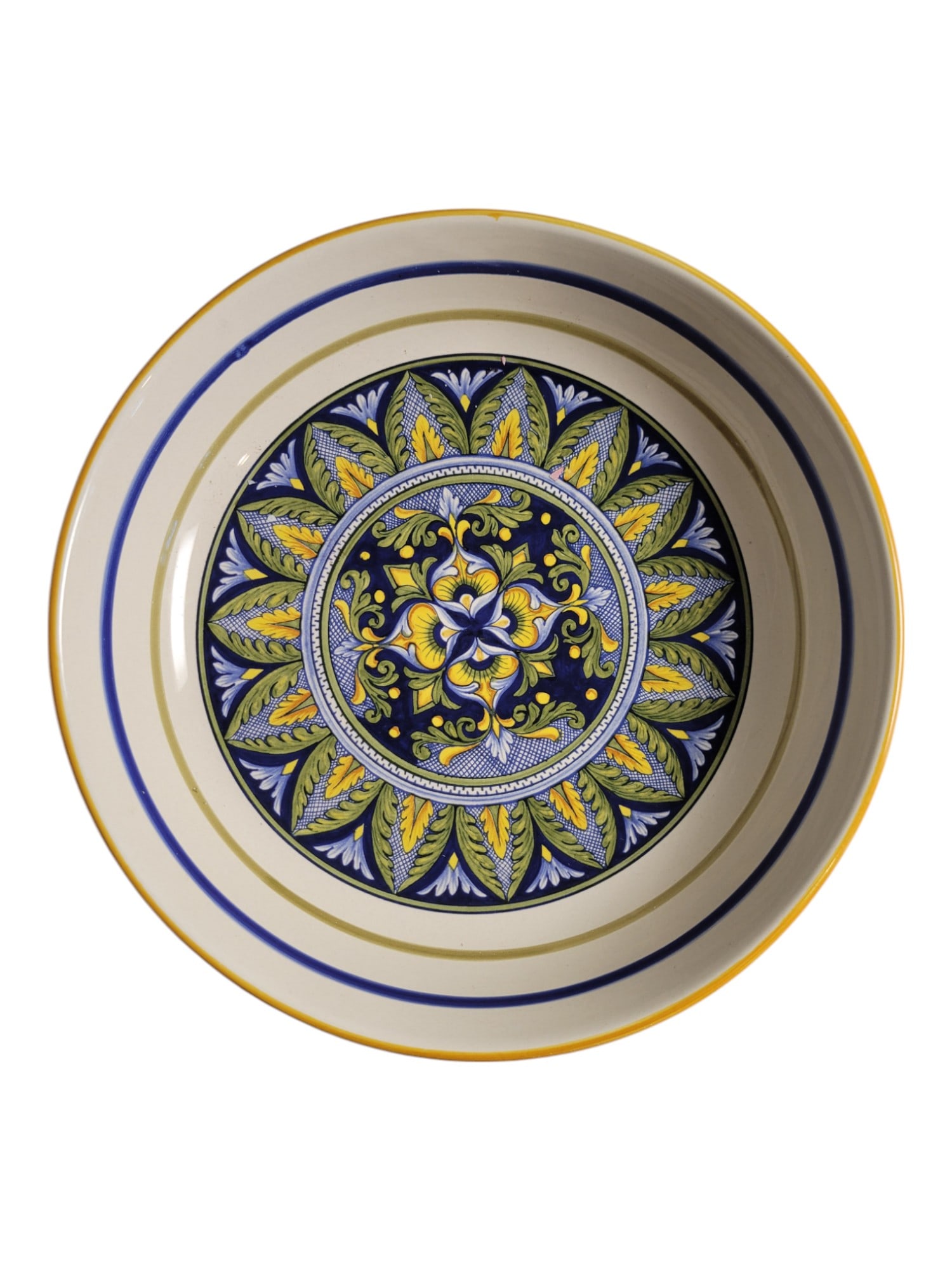 Vintage Italian Deruta Ceramic Pasta Bowl Hand Painted (1 of 4)