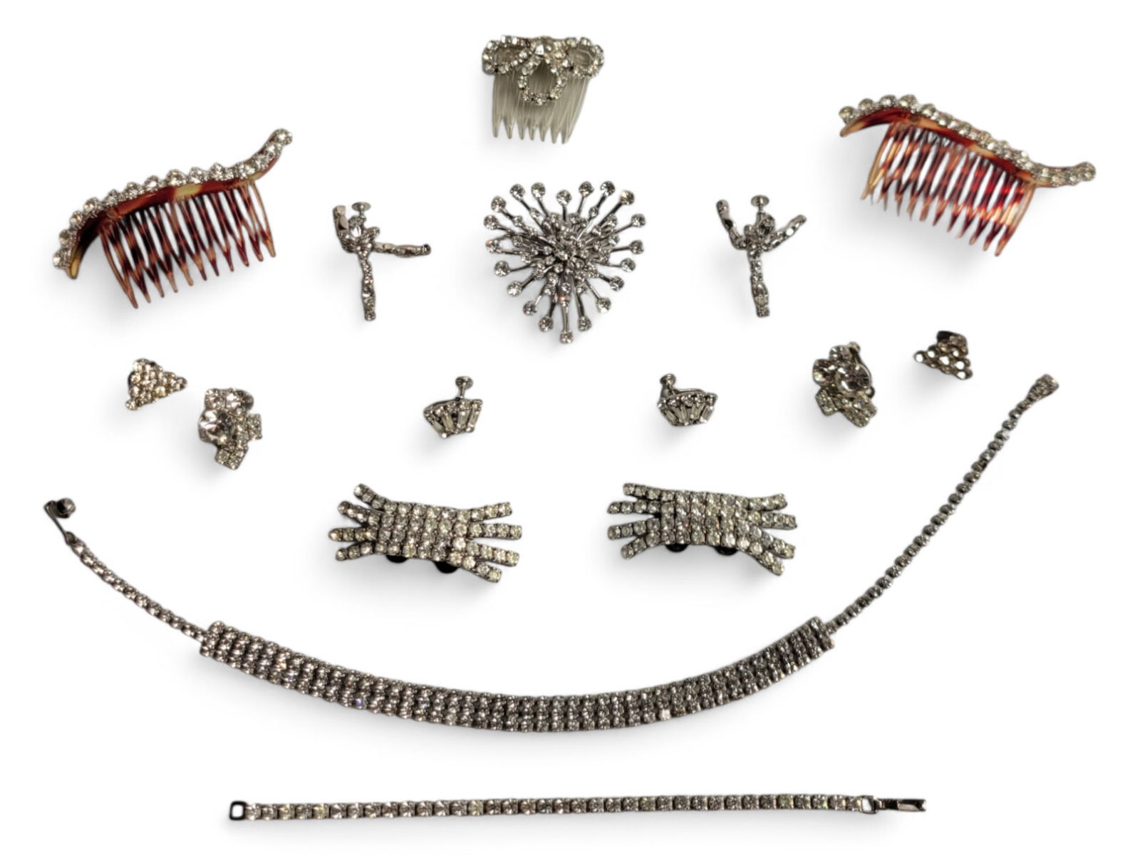 Weiss Vintage Rhinestone Lot of Jewelry and Accessories (1 of 6)