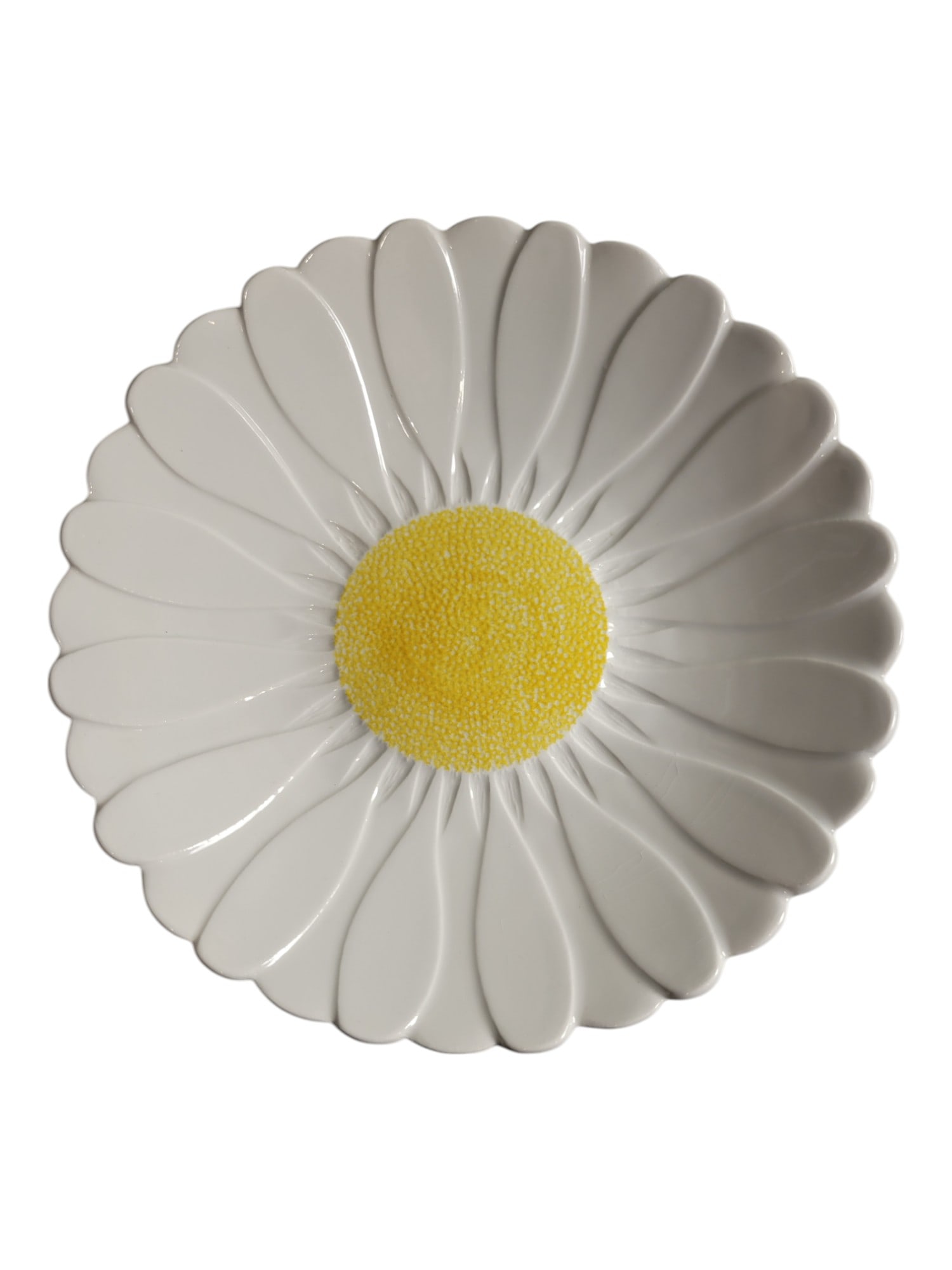 Gien France Vintage 1950's Daisy Plate: Gien France Vintage 1950's Daisy Plate Width 9"