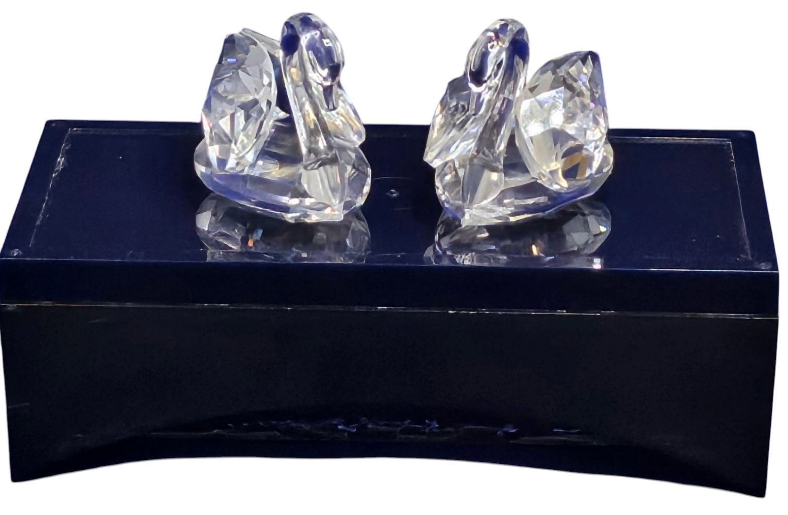 Swarovski Pair of Swans: Swarovski Pair of Swans retired set.