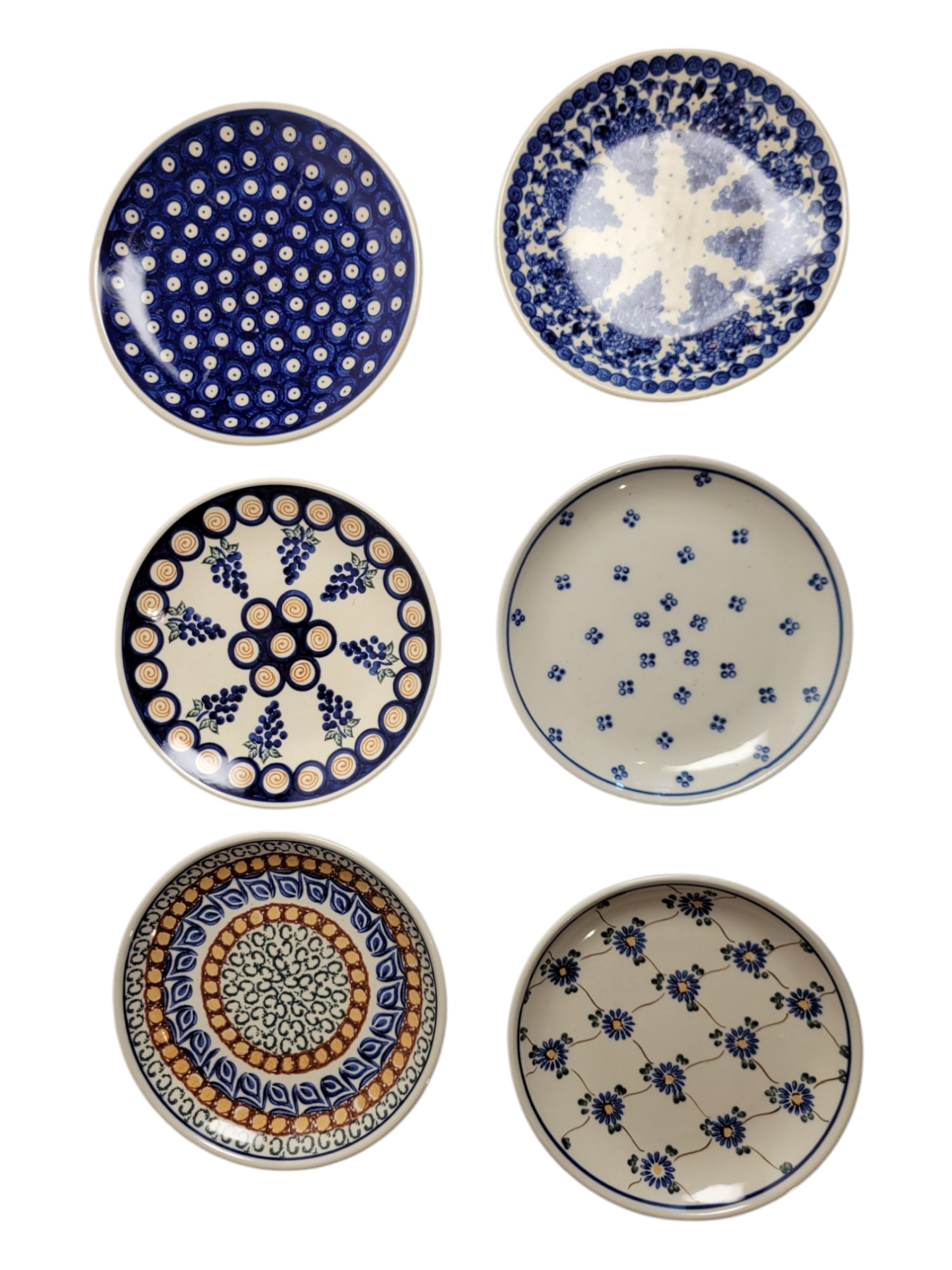 Polish Pottery Group of Plates (1 of 7)