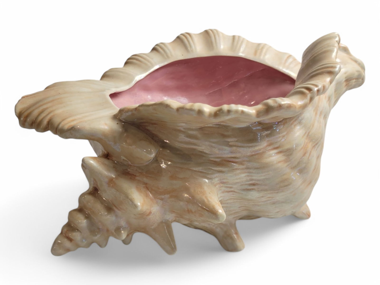 Vintage Ceramic Conch Shell Planter (1 of 5)