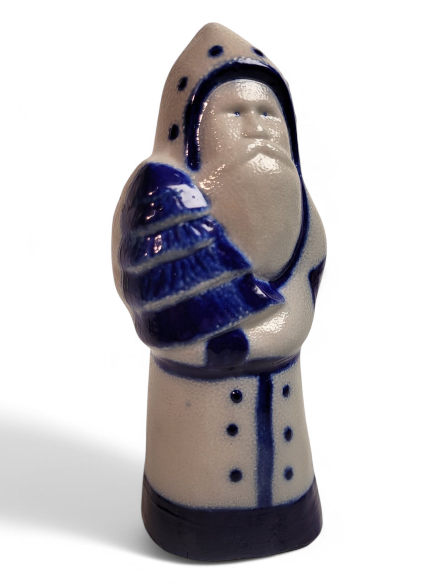 Eldreth Pottery Santa Claus w/Christmas Tree (1 of 4)