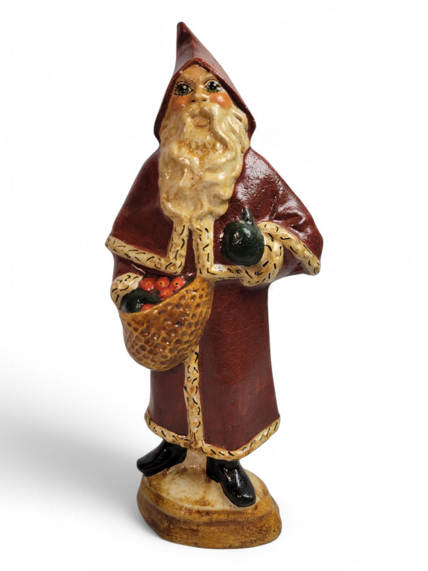 Vintage Vaillancourt Folk Art Santa Fruit Father (1 of 5)