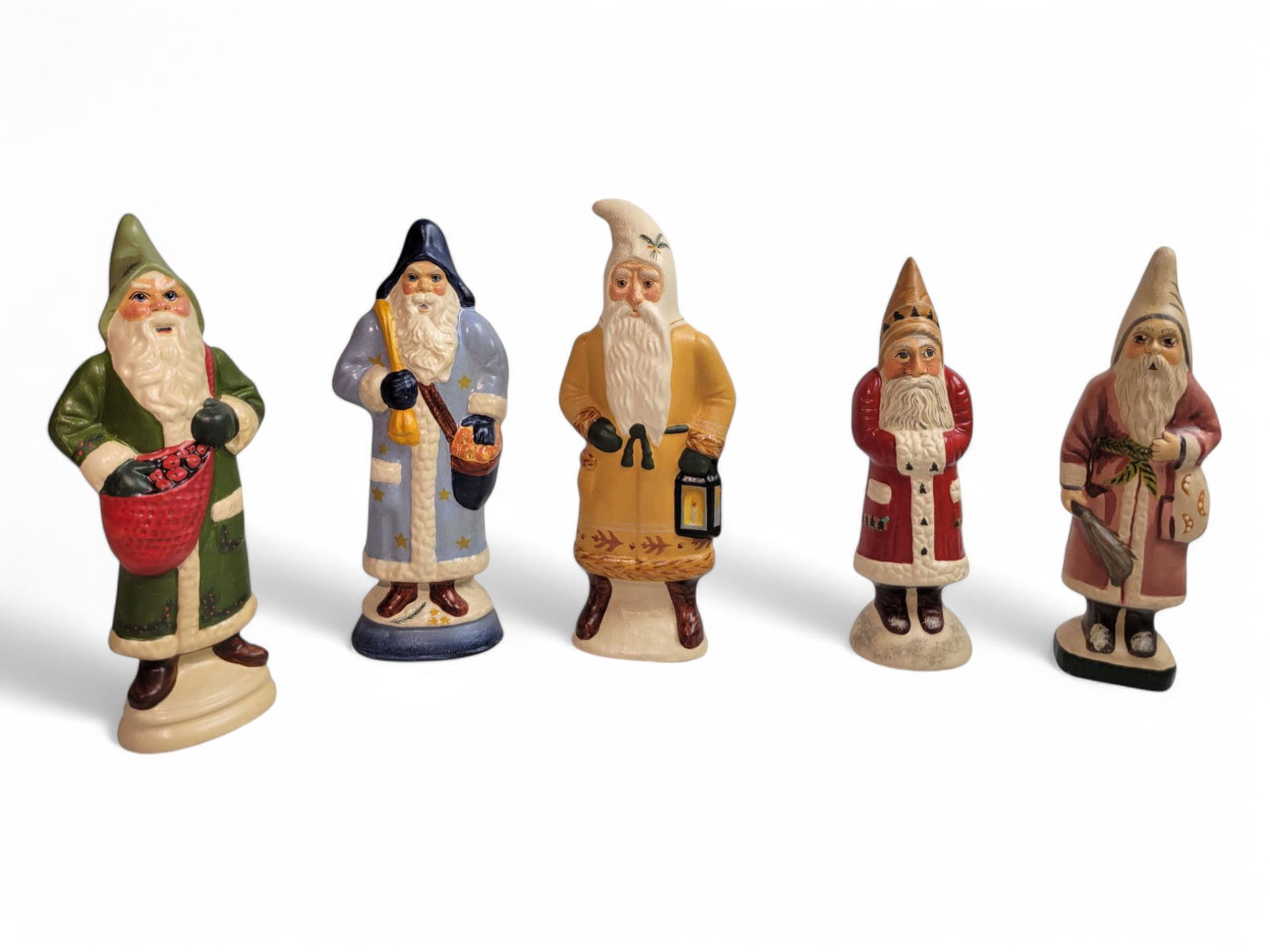 Vintage Group of 5 Vaillancourt Santas (1 of 8)