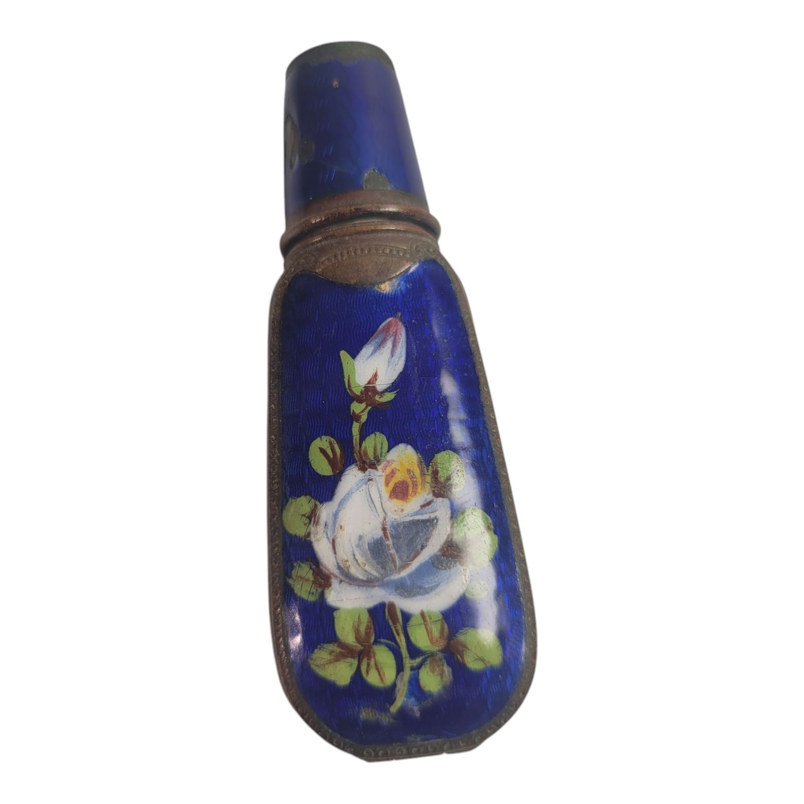 Antique Sewing Needle Case Enameled (1 of 3)