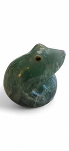 Jadeite Frog: Jadeite Frog Height 2 "