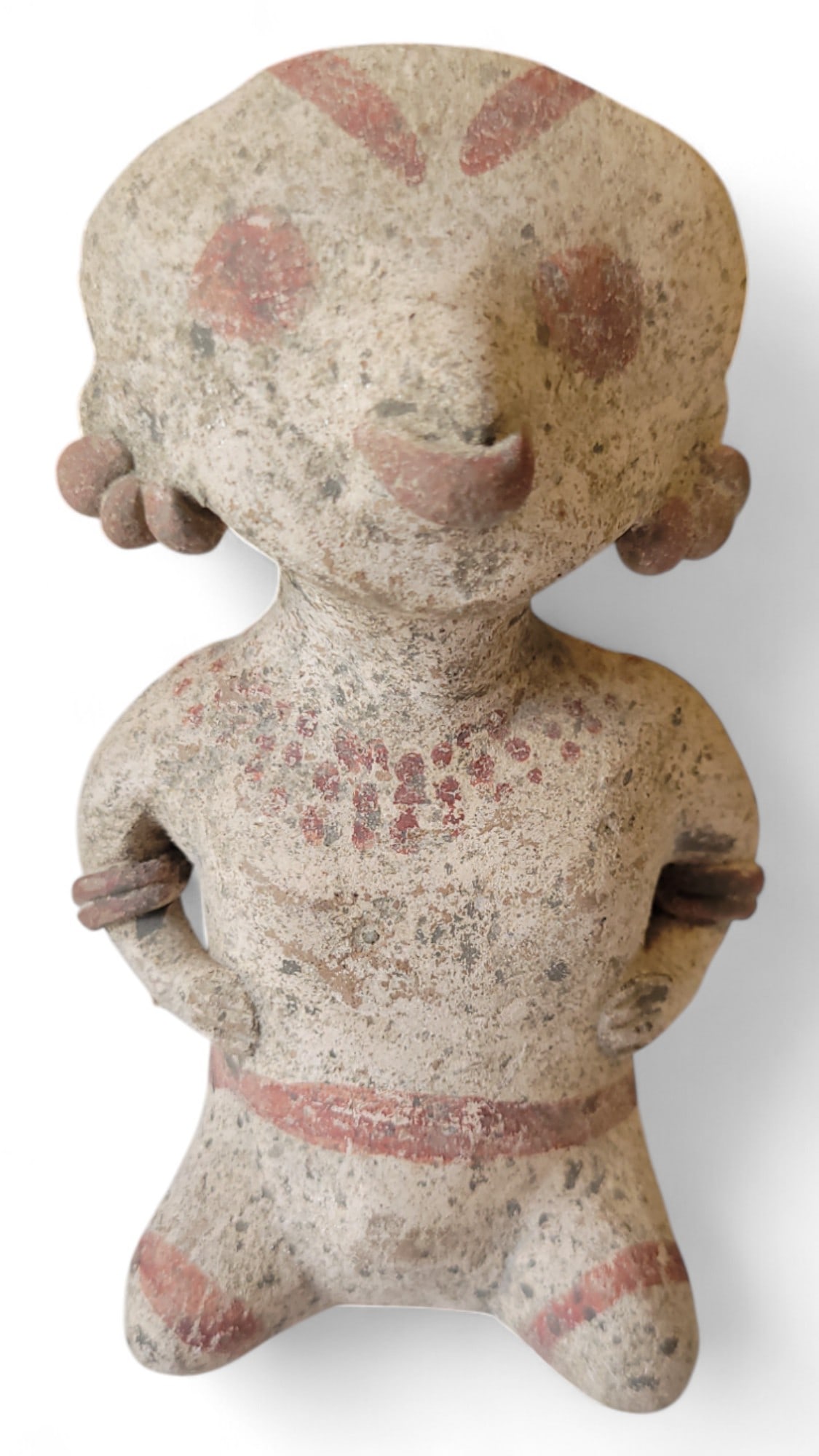 Pre Columbian Nayarit Figural Clay Artifact: Muesum quality finds. These are part of a collection that was inspected by the Peabody Muesum of Archaeology & Ethnology in 1975.