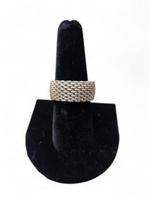 Tiffany & Co Somerset Mesh Ring ~ Size 8