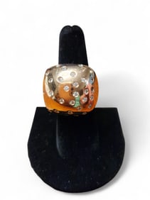 Fashion 14kt Yellow Gold Dome Ring, Size 7